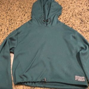 Victoria Secret hooded cropped sweatshirt
